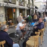 Strassenkaffee in den Strassen von Athen